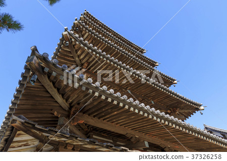 奈良縣，法隆寺，五重塔 37326258