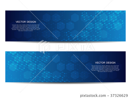 Technological and scientific banners with Technological and scientific banners with 37326629