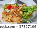 Fried Noodles with Chicken 37327196