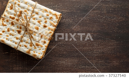 Jewish Matzah bread with wine for Passover holiday Jewish Matzah bread with wine for Passover holiday 37327540