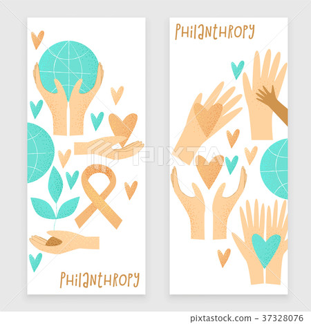 Philanthropy design, vector donation concept 37328076