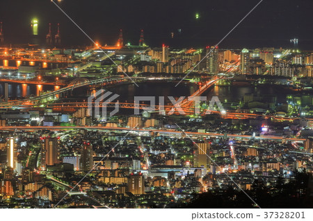 Night view of Rokko Island 37328201