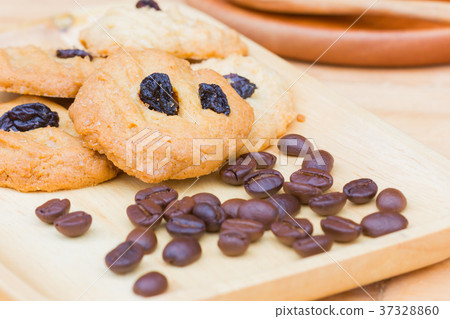 freshly baked cookies with dry coffee seeds freshly baked cookies with dry coffee seeds 37328860