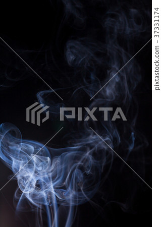 Smoke on a black background. 37331174