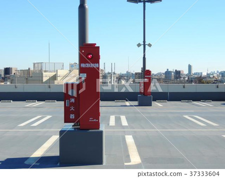 Firefighting equipment on the roof parking lot 37333604