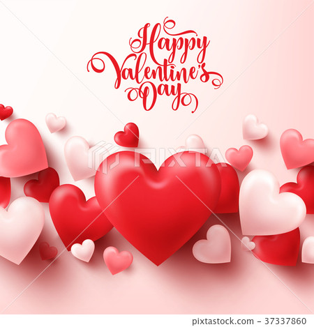 Valentines day abstract background. White, red 37337860