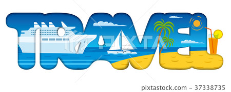 sign for resort and travel 37338735