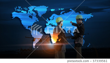 Transportation, import-export logistics concept Transportation, import-export logistics concept 37339561