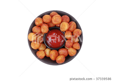 Fried mashed potato ballrecipe,Dauphine potato  37339586