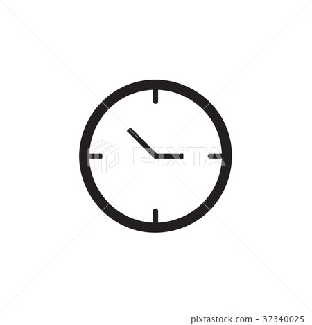 Clock icon Vector illustration, EPS10. 37340025
