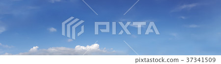 Panoramic sky with cloud on a sunny day. 37341509