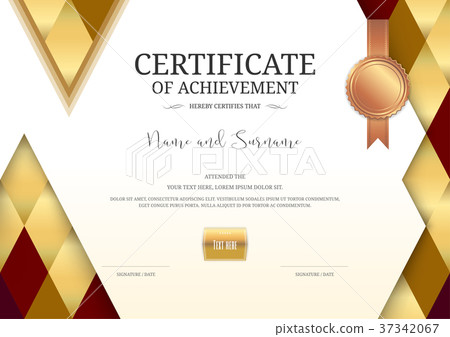 Certificate template Diploma design for completion 37342067