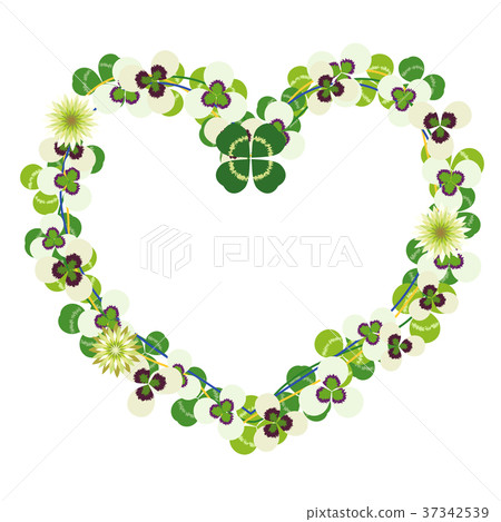 Clover heart frame (three leaf main) _2 Clover heart frame (three leaf main) _2 37342539