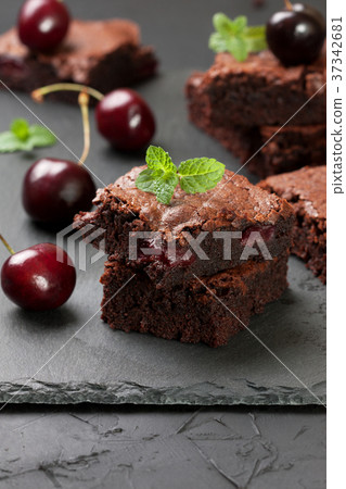 brownies with cherries brownies with cherries 37342681