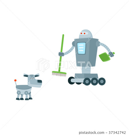 vector flat robots set isolated - Stock Illustration [37342742] - PIXTA