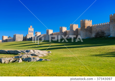 Spain Avila Walls and Carmen Gate Spain Avila Walls and Carmen Gate 37343097
