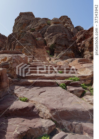 Stairs in Petra, Jordan Stairs in Petra, Jordan 37343942