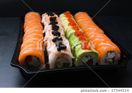 food photo sushi rolls japanese cuisine concept food photo sushi rolls japanese cuisine concept 37344514