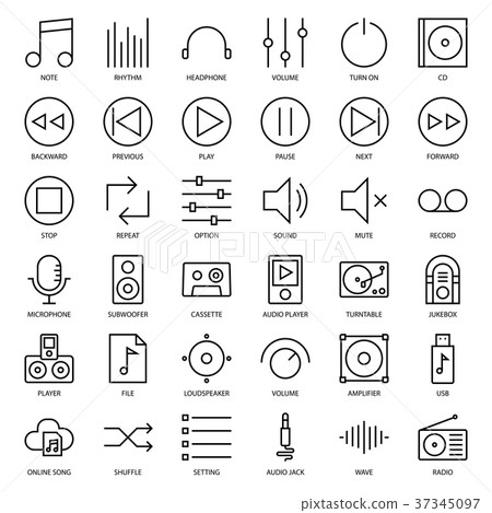 music user interface 37345097