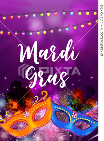 Mardi Gras Party Mask Holiday Poster Background Mardi Gras Party Mask Holiday Poster Background 37345753