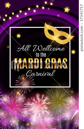 Mardi Gras Party Mask Holiday Poster Background Mardi Gras Party Mask Holiday Poster Background 37345757
