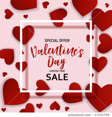 Valentine s Day Love and Feelings Sale Background 37345769