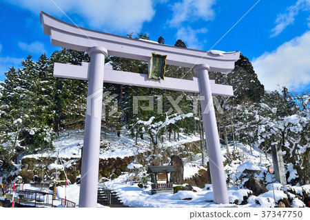 Hida Furukawa冬天在Keta Wakamiya神社 37347750