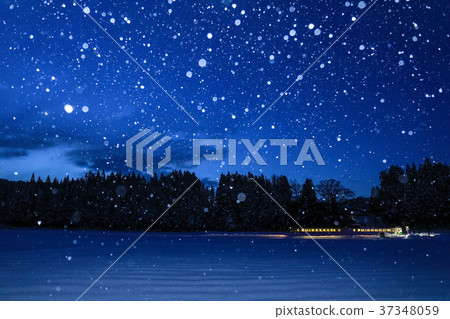 不清楚Tutami線穿過雪原 37348059