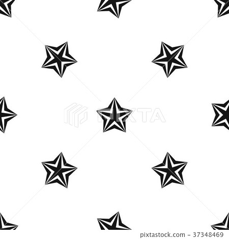 Star pattern seamless black 37348469