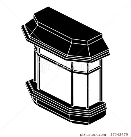 Window balcony icon, simple style Window balcony icon, simple style 37348479