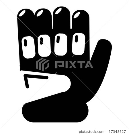 Paintball sport glove icon, simple style 37348527