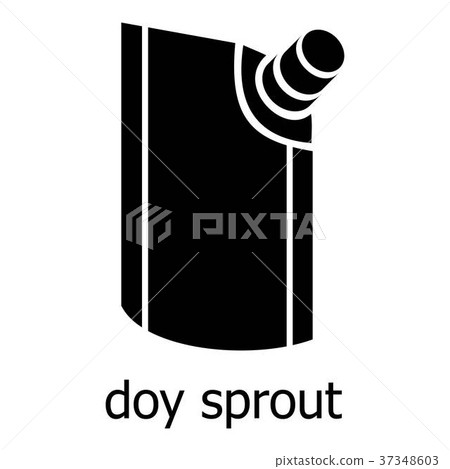 Doy pack icon, simple black style Doy pack icon, simple black style 37348603