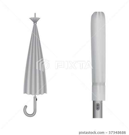 Closed umbrellas mockup, realistic style 37348686