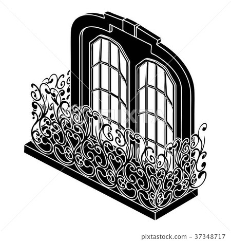 Castle balcony icon, simple style Castle balcony icon, simple style 37348717