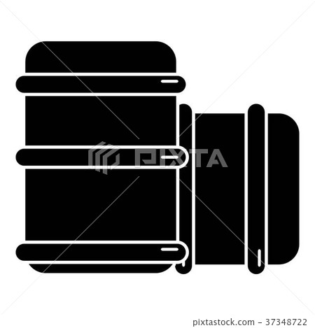 Paintball barell equipment icon, simple style Paintball barell equipment icon, simple style 37348722