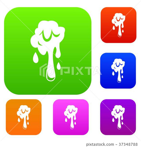 Dripping slime set color collection 37348788