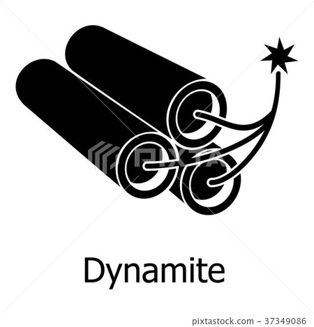 Dynamite icon, simple black style - Stock Illustration [37349086] - PIXTA