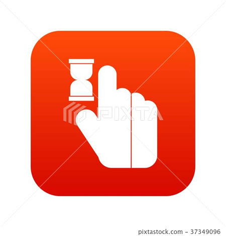 Click icon digital red - Stock Illustration [37349096] - PIXTA