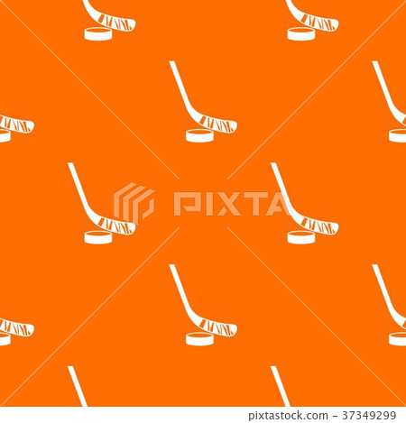 Stick and puck pattern seamless 37349299
