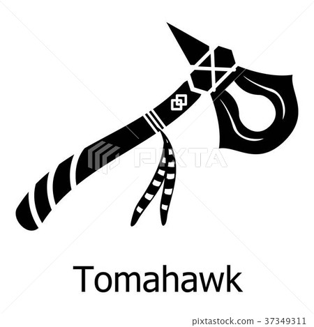 Tomahawk icon, simple black style Tomahawk icon, simple black style 37349311