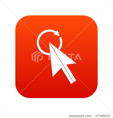 Click icon digital red Click icon digital red 37349323