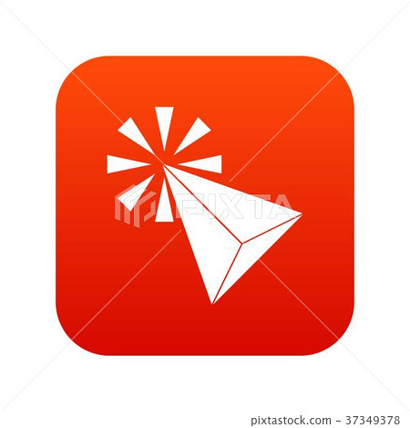 Click icon digital red 37349378
