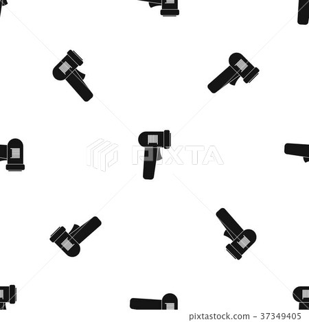 Barcode scanner pattern seamless black - Stock Illustration [37349405 ...