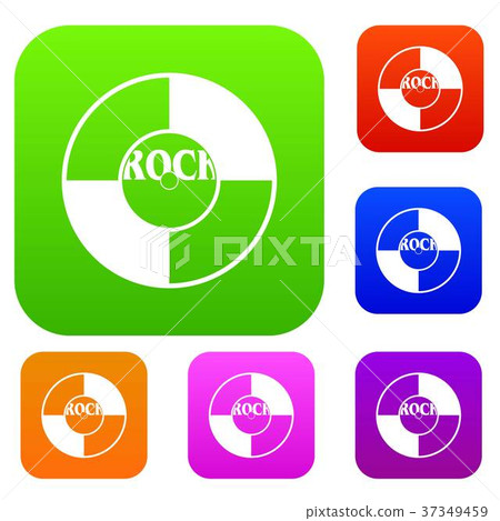 Vinyl set color collection 37349459