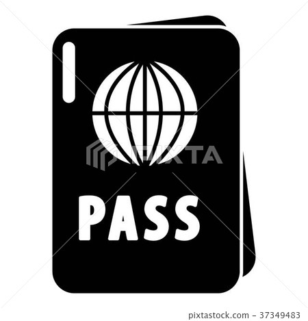 International passport icon , simple style 37349483