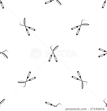 Tooth instruments for dental medicine pattern seamless black 37349839