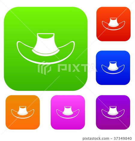 Cowboy hat set color collection Cowboy hat set color collection 37349840