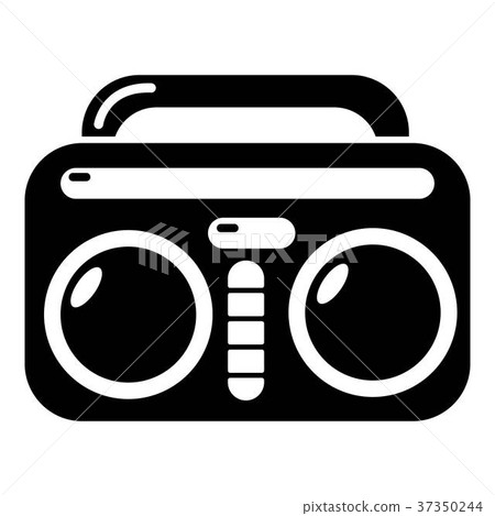 Vintage boombox icon , simple style - Stock Illustration [37350244] - PIXTA