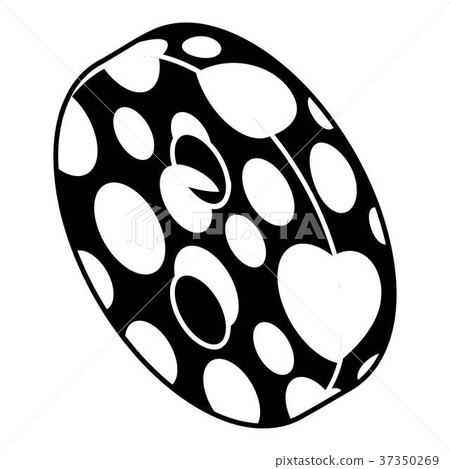 Clothes button icon, simple style 37350269