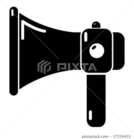 Hand speaker icon , simple style 37350432